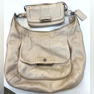 Coach Kristen Hobo Crossbody Leather Bag and Wallet